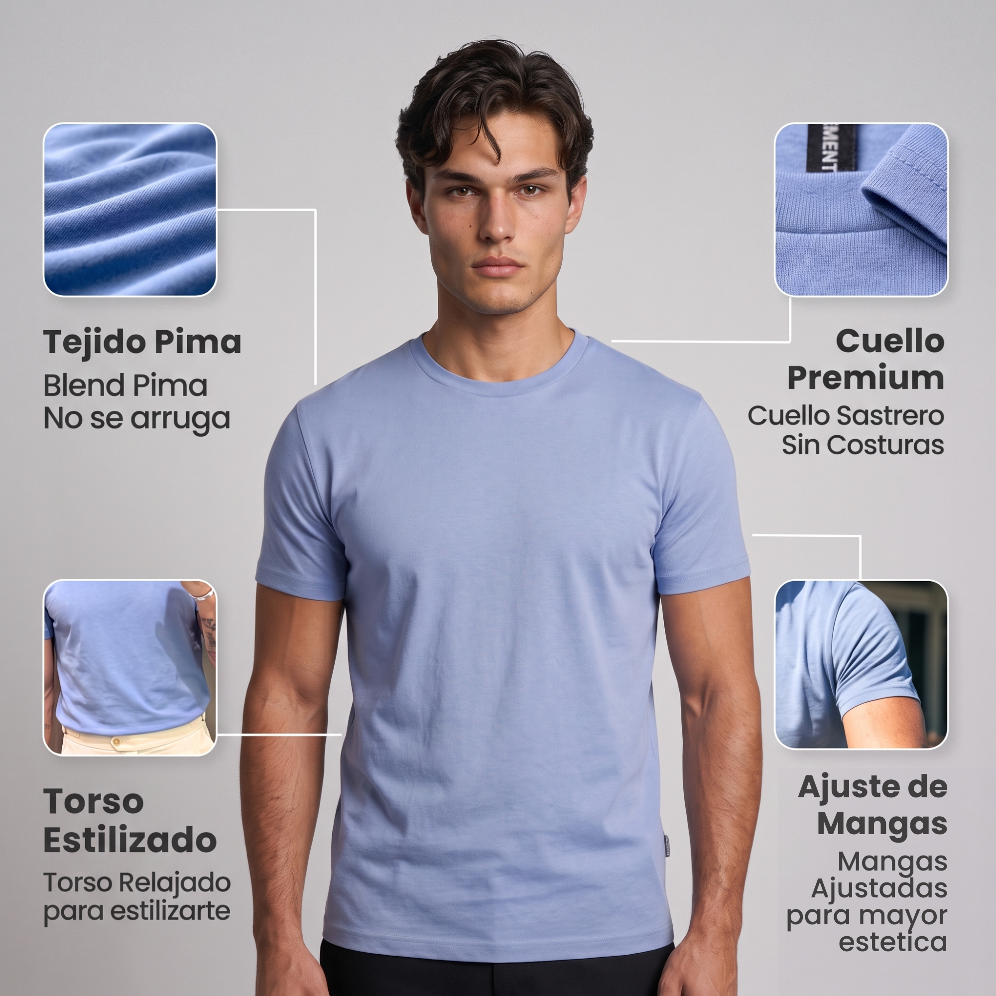 Remera Pima - Moldería Exclusiva